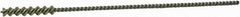 Weiler - 3/16" Diam Helical Nylon Tube Brush - Single Spiral, 0.012" Filament Diam, 1" Brush Length, 5" OAL, 0.087" Diam Galvanized Steel Shank - Exact Tool & Supply