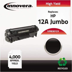 innovera - Black Toner Cartridge - Use with HP LaserJet 1010, 1012, 1015, 1018, 1020, 1022, 3015, 3020, 3030, 3050, 3052, 3055, M1319Fmfp - Exact Tool & Supply