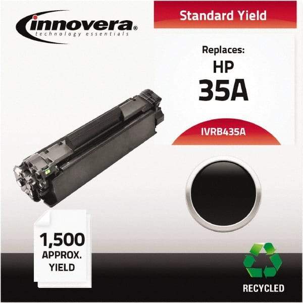 innovera - Black Toner Cartridge - Use with HP LaserJet P1002, P1003, P1004, P1005, P1006 - Exact Tool & Supply