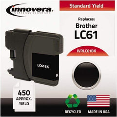 innovera - Black Inkjet Printer Cartridge - Use with Brother DCP-165C, 385C, 585CW, MFC-290C, 490CW, 5490CW, 6490CW, 790CW, 990CW - Exact Tool & Supply