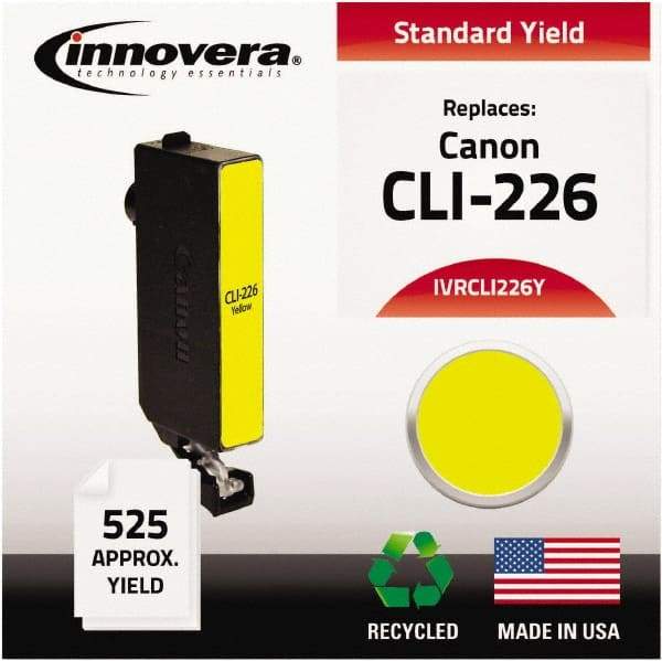 innovera - Yellow Inkjet Printer Cartridge - Use with Canon PIXMA iP4820, iX6520, MG5120, MG5220, MG6120, MG8120, MX882, MX892 - Exact Tool & Supply