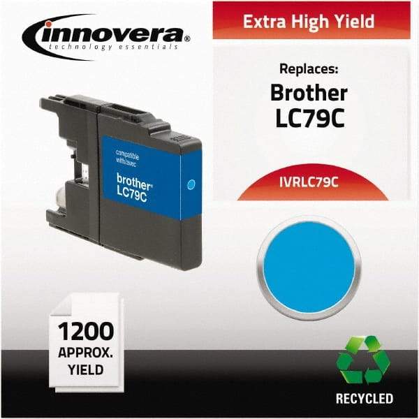 innovera - Cyan Inkjet Printer Cartridge - Use with Brother MFC-J6510DW, MFC-J6710DW, MFC-J6910DW, MFC-J825DW, MFC-J835DW - Exact Tool & Supply