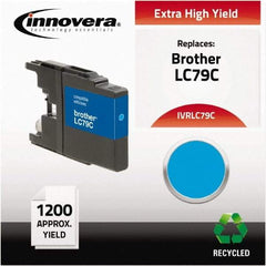 innovera - Cyan Inkjet Printer Cartridge - Use with Brother MFC-J6510DW, MFC-J6710DW, MFC-J6910DW, MFC-J825DW, MFC-J835DW - Exact Tool & Supply