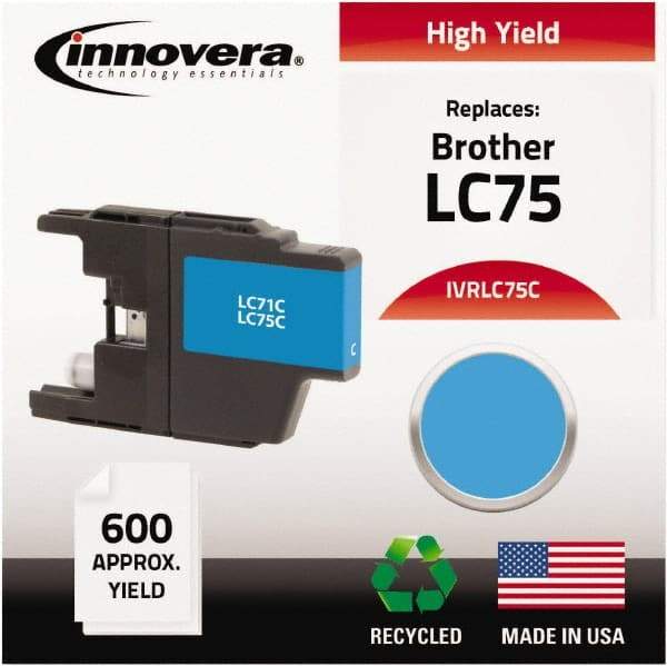 innovera - Cyan Inkjet Printer Cartridge - Use with Brother MFC-J6510DW, MFC-J6710DW, MFC-J6910DW, MFC-J825DW, MFC-J835DW - Exact Tool & Supply