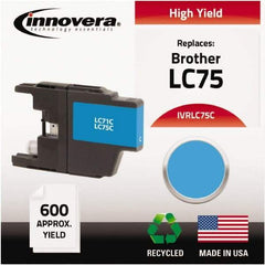 innovera - Cyan Inkjet Printer Cartridge - Use with Brother MFC-J6510DW, MFC-J6710DW, MFC-J6910DW, MFC-J825DW, MFC-J835DW - Exact Tool & Supply