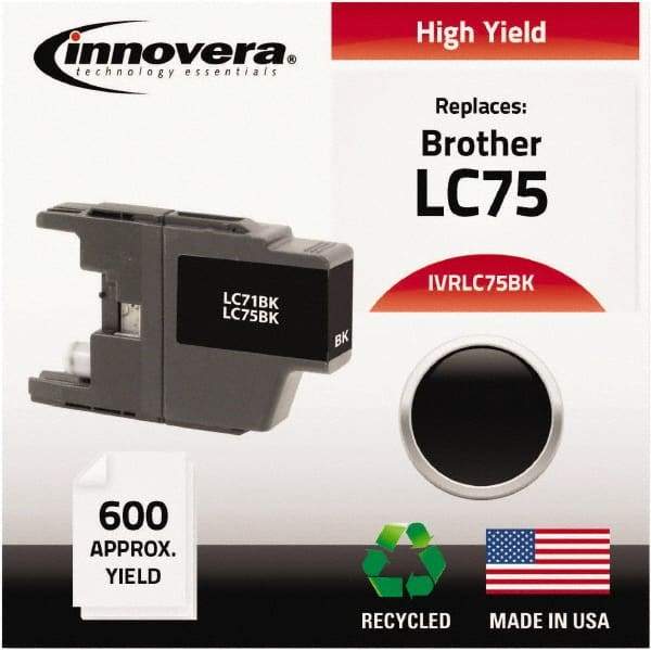 innovera - Black Inkjet Printer Cartridge - Use with Brother MFC-J6510DW, MFC-J6710DW, MFC-J6910DW, MFC-J825DW, MFC-J835DW - Exact Tool & Supply