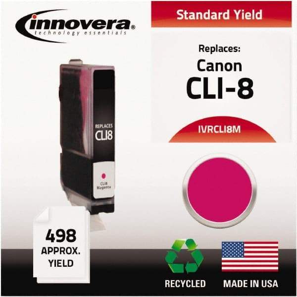 innovera - Magenta Inkjet Printer Cartridge - Use with Canon PIXMA iP3300, iP3500, iP4200, iP4300, iP4500, iP5200, MP500, MP510, MP520, MP530, MP600, MP610, MP800, MP810, MP830, MP950, MP960, MP970, MX700, MX850 - Exact Tool & Supply