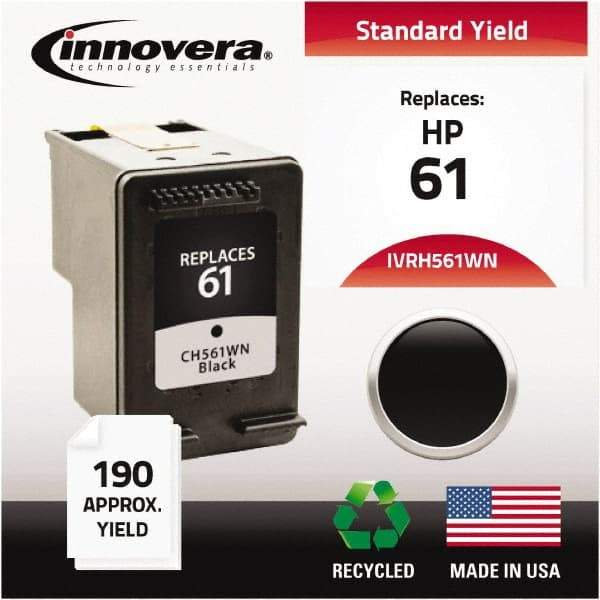 innovera - Black Inkjet Printer Cartridge - Use with HP Deskjet 1000, 1050, 1055, 2050, 3000, 3050, 3050A, 3052A, 3054A - Exact Tool & Supply