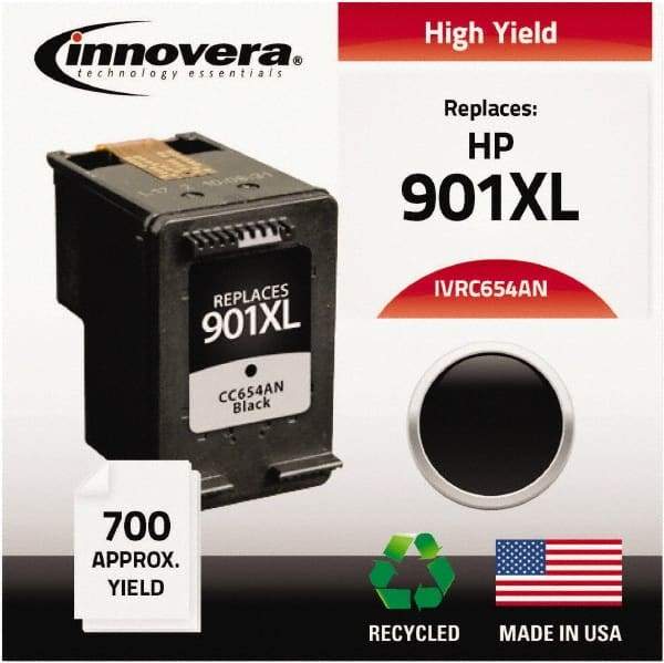 innovera - Black Inkjet Printer Cartridge - Use with HP Officejet J4500, J4600 - Exact Tool & Supply