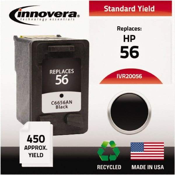 innovera - Black Ink Cartridge - Use with HP Deskjet 450, 5150, 5550, 5650, 5850, 9650, 9670, 9680, Digital Copier Printer 410, Officejet 6110 - Exact Tool & Supply