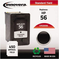 innovera - Black Ink Cartridge - Use with HP Deskjet 450, 5150, 5550, 5650, 5850, 9650, 9670, 9680, Digital Copier Printer 410, Officejet 6110 - Exact Tool & Supply