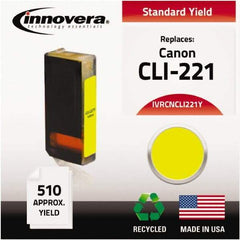 innovera - Yellow Inkjet Printer Cartridge - Use with Canon PIXMA iP3600, iP4600, iP4700, MP560, MP620, MP640, MP980, MP990, MX860, MX870 - Exact Tool & Supply