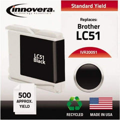 innovera - Black Ink Cartridge - Use with Brother DCP-130C, 330C, 350C, Fax 1360, 1860C, 1960C, 2480C, 2580C, MFC-230C, 240C, 440CN, 465CN, 665CW, 685CW, 845CW, 885CW, 3360C, 5460CN, 5860CN - Exact Tool & Supply