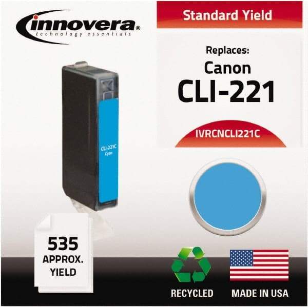 innovera - Cyan Inkjet Printer Cartridge - Use with Canon PIXMA iP3600, iP4600, iP4700, MP560, MP620, MP640, MP980, MP990, MX860, MX870 - Exact Tool & Supply