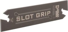 Dorian Tool - 1.0197" Blade Height, 0.0941" Blade Width, 4.3307" OAL, Neutral Cut, Double End Indexable Cut-Off Blade - SGIH Blade - Exact Tool & Supply