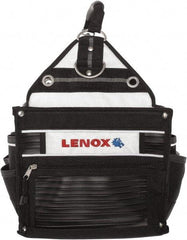 Lenox - 33 Pocket Black Ballistic Nylon Tool Tote - 10" Wide x 10" Deep x 12" High - Exact Tool & Supply