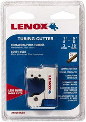 Lenox - 1/8" to 5/8" Pipe Capacity, Tube Cutter - Cuts Copper - Exact Tool & Supply