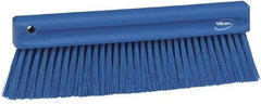 Vikan - Polyester Counter Brush - 2" Bristle Length, 11" Long x 1-1/4" Wide Head, Blue - Exact Tool & Supply