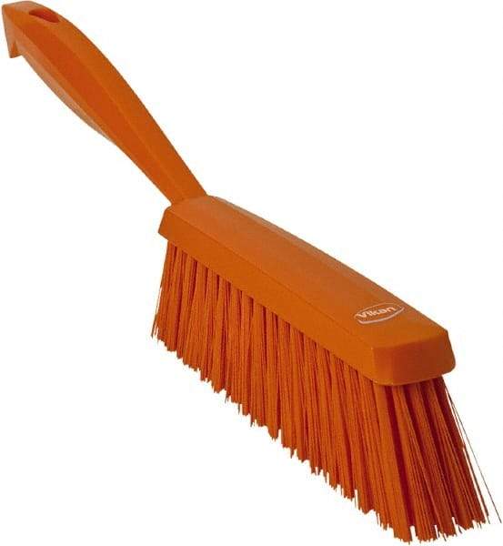 Vikan - 14" OAL, Polyester Staple Set Bench Brush - 2" Bristle Length, 6-3/8" Long Head, Orange - Exact Tool & Supply