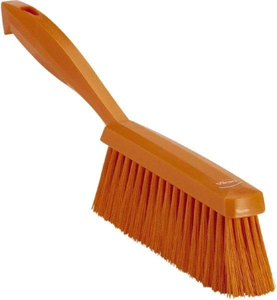 Vikan - 14" OAL, Polyester Staple Set Bench Brush - 2" Bristle Length, 6-3/8" Long Head, Orange - Exact Tool & Supply