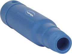 Vikan - 6-1/2 x 1-5/32" Polypropylene Squeegee Handle - European Threaded Connection, Blue - Exact Tool & Supply