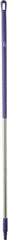 Vikan - 59 x 1-1/4" Aluminum Squeegee Handle - European Threaded Connection, Purple - Exact Tool & Supply