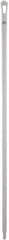 Vikan - 59 x 1-1/4" Polypropylene Squeegee Handle - European Threaded Connection, White - Exact Tool & Supply