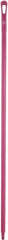 Vikan - 59 x 1-1/4" Polypropylene Squeegee Handle - European Threaded Connection, Pink - Exact Tool & Supply