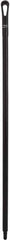 Vikan - 51 x 1-1/4" Polypropylene Squeegee Handle - European Threaded Connection, Black - Exact Tool & Supply