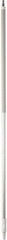 Vikan - 63 x 1-1/4" Aluminum Squeegee Handle - European Threaded Connection, White - Exact Tool & Supply