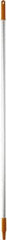 Vikan - 59 x 1" Aluminum Squeegee Handle - European Threaded Connection, Orange - Exact Tool & Supply