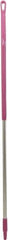 Vikan - 59 x 1-1/4" Aluminum Squeegee Handle - European Threaded Connection, Pink - Exact Tool & Supply