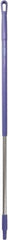 Vikan - 51 x 1-1/4" Aluminum Squeegee Handle - European Threaded Connection, Purple - Exact Tool & Supply