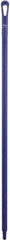 Vikan - 51 x 1-1/4" Polypropylene Squeegee Handle - European Threaded Connection, Purple - Exact Tool & Supply