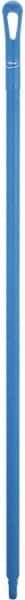 Vikan - 51 x 1-1/4" Polypropylene Squeegee Handle - European Threaded Connection, Blue - Exact Tool & Supply
