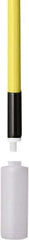 Remco - 188 x 1-1/4" Fiberglass Squeegee Handle - European Threaded Connection, Yellow, Telescoping - Exact Tool & Supply