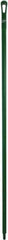 Vikan - 67 x 1-19/64" Polypropylene Squeegee Handle - European Threaded Connection, Green - Exact Tool & Supply