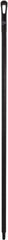 Vikan - 59 x 1-1/4" Polypropylene Squeegee Handle - European Threaded Connection, Black - Exact Tool & Supply
