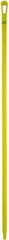 Vikan - 59 x 1-1/4" Polypropylene Squeegee Handle - European Threaded Connection, Yellow - Exact Tool & Supply