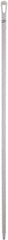 Vikan - 67 x 1-19/64" Polypropylene Squeegee Handle - European Threaded Connection, White - Exact Tool & Supply