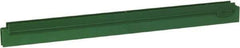 Vikan - 20" Rubber Blade Squeegee Refill - Double Edge, Green, Plastic Holder - Exact Tool & Supply