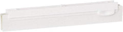 Vikan - 10" Rubber Blade Squeegee Refill - Double Edge, White, Plastic Holder - Exact Tool & Supply