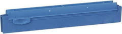 Vikan - 10" Rubber Blade Squeegee Refill - Double Edge, Blue, Plastic Holder - Exact Tool & Supply