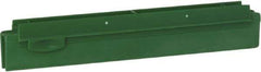 Vikan - 10" Rubber Blade Squeegee Refill - Double Edge, Green, Plastic Holder - Exact Tool & Supply