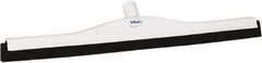 Vikan - 24" Foam Rubber Blade Bench Squeegee - Double Edge, White, Plastic Holder - Exact Tool & Supply
