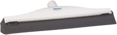 Vikan - 16" Rubber Blade Ceiling Squeegee - Double Edge, White, Plastic Holder - Exact Tool & Supply