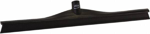 Vikan - 23.62" Rubber Blade Floor Squeegee - Single Edge, Black, Plastic Holder - Exact Tool & Supply