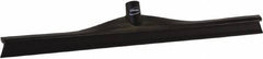 Vikan - 23.62" Rubber Blade Floor Squeegee - Single Edge, Black, Plastic Holder - Exact Tool & Supply