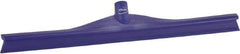 Vikan - 23.62" Rubber Blade Floor Squeegee - Single Edge, Purple, Plastic Holder - Exact Tool & Supply