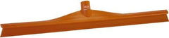 Vikan - 23.62" Rubber Blade Floor Squeegee - Single Edge, Orange, Plastic Holder - Exact Tool & Supply